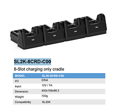 Восьмислотовый зарядный кредл M3 Mobile ASSY: SL20K 8 slot charge only cradle for 4xdevice 4xspare battery. Requires power supply (UNIV-PWSP-8XX; sold separately)