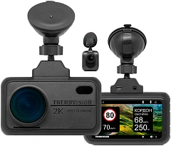 Видеорегистратор TrendVision TDR-721S EVO PRO черный 5Mpix 1296x2304 1296p 170гр. GPS NTK96675