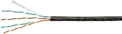Кабель информационный Cabeus UTP-4P-CAT.5E-SOLID-BK кат.5E U/UTP 4 пары PVC внутренний 305м черный