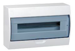 Корпус пластиковый KREPTA 3 Корпус пластиковый ЩРН-П-18 IP41 белый IEK
