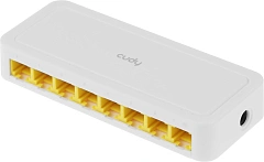 Коммутатор CUDY 8-Port 10/100 Mbps Desktop Switch 8-Port 10/100 Mbps Desktop Switch, 8 10/100M RJ45 Ports, Loop Detection, Desktop Plastic Case, Power Saving, Plug & Play, Wall-Mount