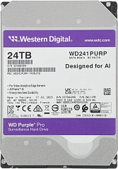 Жесткий диск Western Digital Purple Pro WD241PURP 24TB 3.5" 7200RPM 512MB SATA DV AI
