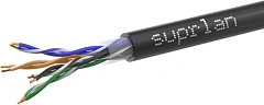 Кабель сетевой информационный Suprlan Premium 01-0309-1 кат.5E U/UTP 4 пары 24AWG нг(А)-HF UV универсальный 305м черный