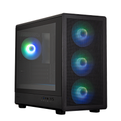 Корпус ZALMAN M5, MATX, BLACK, WINDOW, 1xCombo (3.5'' or 2.5''), 1x3.5", 2x2.5", 1xUSB2.0, 1xUSB3.0, 1xUSB Type-C, FRONT 3x120mm ARGB, REAR 1x120mm ARGB