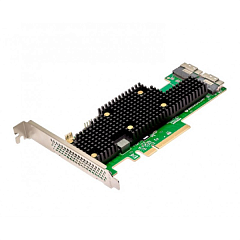 контроллер Broadcom HBA Controller 9600-16i, PCIe 4.0 x8 LP, Tri-Mode SAS/SATA/NVMe 24G HBA, 16port (2*int SFF8654), SAS4016, 1 year