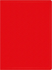 Папка с 20 прозр.вклад. Silwerhof SE-V20RED A4 пластик 0.5мм красный