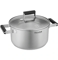 Кастрюля/ Кастрюля Rondell Bayoneta RDS-1807 3.1л. d=20см (с крышкой) стальной