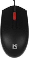 Мышь Defender Delta MM-523 черный оптическая 1000dpi USB для ноутбука 2but (52523)
