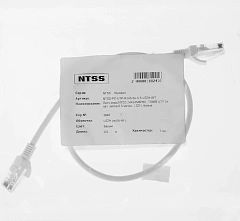 Патч-корд NTSS NTSS-PC-UTP-RJ45-5e-0.5-LSZH-WT UTP RJ-45 вил.-вилка RJ-45 кат.5E 0.5м белый LSZH 26AWG