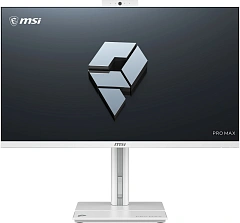 Моноблок MSI Pro MAX 27P Z 8MG-008 27" Full HD Ryzen 5 220 (3.2) 16Gb SSD512Gb Radeon 740M без ОС GbitEth WiFi BT клавиатура мышь Cam белый 1920x1080