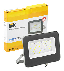 Прожектор СДО 07-50 светодиодный серый IP65 IEK ITK LPDO701-50-K03