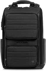 Рюкзак мужской Piquadro Oberon CA7278W150/N черный нейлон/натур.кожа