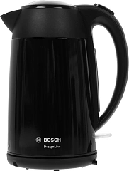 Чайник BOSCH TWK3P423 мощность — 2400Вт; объем — 1.7л; корпус — нержавеющая сталь; фильтр от накипи, цвет — черный