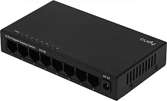 Коммутатор CUDY 8-Port Gigabit Metal Switch 5-Port Gigabit Ethernet Switch, 5 10/100/1000M RJ45 Ports, Loop Detection, USB-C Power Input, Plug & Play, Wall-Mount
