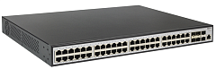 Коммутатор ORIGO Управляемый L3 PoE-коммутатор, 48x1000Base-T PoE, 6x10GBase-X SFP+, PoE-бюджет 880 Вт, консольный порт RJ-45, комплект для установки в 19" стойку