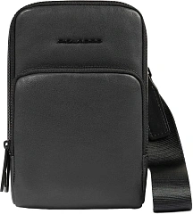 Сумка для телефона Piquadro Harper AC6851APR/N черная натур.кожа