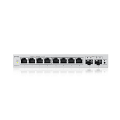 Коммутатор Web Smart L2 коммутатор Zyxel GS1200-10v3, 8xGE, 2xSFP, настольный, бесшумный
