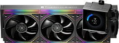 Система водяного охлаждения Thermalright Peerless Vision 360 ARGB Soc-AM5/AM4/1200/1700/1851 черный 4-pin 28.2dB Al LCD Ret (P-VISION-360-BL-ARGB)