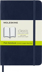 Блокнот Moleskine CLASSIC SOFT QP613B20 Pocket 90x140мм 192стр. нелинованный мягкая обложка синий сапфир