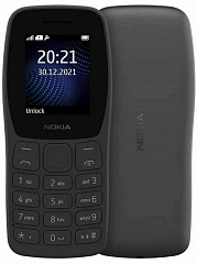 Мобильный телефон Nokia TA-1416 105 DS темно-серый моноблок 2Sim 1.77" 120x160 Series 30+ GSM900/1800 Protect FM