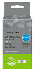 Картридж ленточный Cactus CS-M21-500499 черный на белом 12.7x4.9 черный для Brady BMP21-PLUS, BMP21-LAB