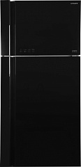 Холодильник Hitachi R-VG660PUC7-1 GBK 2-хкамерн. черный стекло инвертер Hitachi Vantara R-VG660PUC7-1 GBK