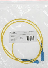 Патч-корд Lanmaster TWT-SC-SC/SU-1.0 1x9/125 OS1/OS2 SC-SC 1м ПВХ желтый