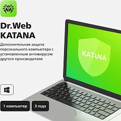 Ключ активации DR.Web Katana 1 ПК на 3 года (LHW-KK-36M-1-A3)