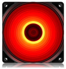 Вентилятор DEEPCOOL RF120R 120x120x25мм (96шт./кор, LED Red подсветка, 1300об/мин) Retail