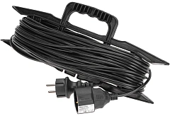Удлинитель силовой PROconnect PROc-Uc (13-4915) 3x0.75кв.мм 1розет. 30м ПВС 6A пласт.рамка черный