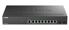 Коммутатор D-Link Управляемый L2 коммутатор, 8x2.5GBase-T, 2x10GBase-X SFP+, защита от статического электричества до 6 кВ, CLI, консольный порт RJ-45