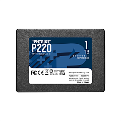 Твердотельный накопитель Patriot SSD P220 1TB SATA3 2.5" R550/W500 TBW 480TB 3D NAND