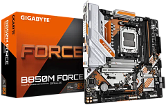 Материнская плата GIGABYTE B850M FORCE, AM5, B850, 2*DDR5, 4*SATA, 3*M.2, 3*USB 3.2, 2*USB 2.0, Type-C, 2*PCIx16, 1*PCIx1, DP+HDMI, mATX