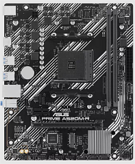 Материнская плата ASUS PRIME A520M-R, AM4, A520, 2*DDR4, 4*SATA, 1*M.2, 4*USB 3.2, 2*USB 2.0, 1*PCIx16, 1*PCIx1, HDMI, mATX; 90MB1H60-M0EAY0