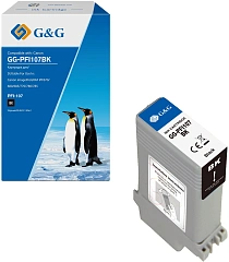 Картридж струйный G&G GG-PFI107BK PFI-107 BK черный (130мл) для Canon imageProGRAF iPF670/680/685/770/780/785