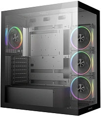 Корпус Deepcool CG580 4F V2 черный без БП ATX 6x120mm 4x140mm 2xUSB3.0 audio bott PSU
