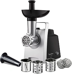 Мясорубка Moulinex ME108832 1400Вт черный/серебристый