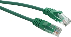 Патч-корд Suprlan 10-0159 UTP RJ-45 вил.-вилка RJ-45 кат.5E 3м зеленый LSZH 26AWG