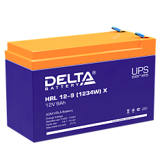 Аккумуляторная батарея Delta Аккумуляторная батарея для ИБП (10-12 лет) HRL 12-9 (1234W) X (12V / 9Ah) (4614010610015)
