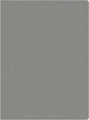 Папка с 40 прозр.вклад. Silwerhof SE-V40GREY A4 пластик 0.5мм серый