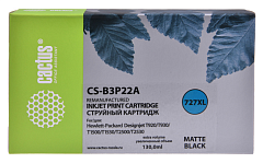Картридж струйный Cactus №727 CS-B3P22A черный матовый (130 мл)