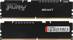 Модуль памяти Kingston 16GBDDR5 5600 DIMM FURY Beast Black XMP Gaming Memory KF556C40BBK2-16 Non-ECC, , CL40, 1.25V, (Kit of 2) 1RX16 40-40-40 288-pin 16Gbit, RTL