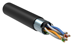 Кабель информационный ITK Generica BC3-C5E04-339-305-G кат.5E FTP 4 пары 24AWG LDPE внешний 305м черный