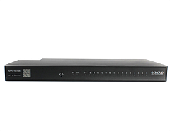 Стоечный блок питания OSNOVO PS18-12240/R Блок питания на 18 каналов, для монтажа в 19'' стойку 1U, DC 12V, 1,11А на канал(ток нагрузки до 2А, при одновременном использовании до 5 каналов), суммарно до 10А. Общая выходная