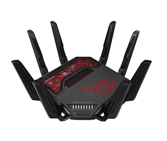 Роутер ASUS GT-BE19000//802.11 a/b/g/n/ac/ax/be, 2,4 + 6 gGz, black