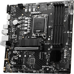 Материнская плата MSI PRO B760M-P B760, LGA1700, 4*DDR5, 1*PCIEx16, 2*PCIEx1, 2*M.2, 1*TypeC, 3*USB3.2Gen1, 8*USB2.0, 4*SATA3.0, 1G, VGA, DP, HDMI, M-ATX, RTL