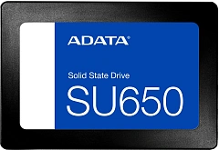 Твердотельный накопитель SSD ADATA SU650 ASU650SS-120GT-R 120GB 2.5" Client SATA 6Gb/s, 520/320, IOPS 20/75K, MTBF 2M, 3D NAND, DRAM less, 70TBW, 0,53DWPD, RTL {100} (461155)
