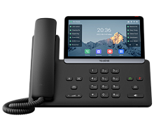 Телефон YEALINK SIP-T77U, 7" цветной сенсорный экран, 2 порта USB, 16 аккаунтов, BLF, PoE, GigE, без БП, шт (repl. SIP-T48U)