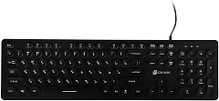 Клавиатура Оклик 420MRL черный USB slim Multimedia LED (1091226) кабель 1.5м
