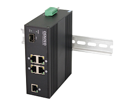Промышленный PoE коммутатор Fast Ethernet OSNOVO SW-40501/IC Промышленный PoE коммутатор Fast Ethernet на 6 портов. Порты: 4 x FE (10/100Base-T) с PoE (до 30W) + 1 x FE (10/100Base-T) + 1 x FE SFP (100Base-X). Вход для резервного питания. Вст
